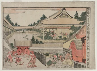 Chushingura: Akt III z serii Obrazy perspektywiczne do Skarbca Lojalności, ok. 1930 r. 17