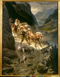 W dół z góry (olej na płótnie)