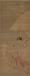 Beauty Bijin w śniegu, koniec XVIII-początek XIX wieku.