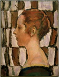 Portret dziewczyny w profilu
