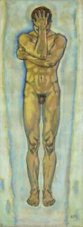 Mężczyzna nude żółto-niebieski, ok. 1900 r. 1913.