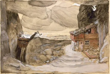 Scenografia do opery Der Bergsee Juliusa Bittnera, 1910-1911.