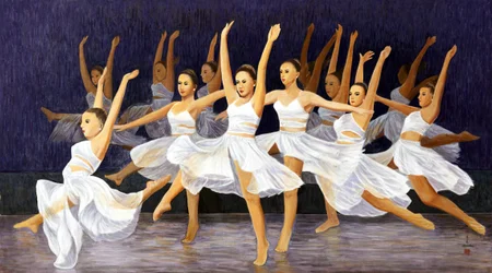 Latanie razem, 2015 (Wschodni gwasz na papierze ryżowym)