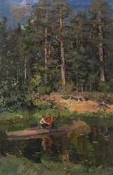 Rybacy w Okhotino, 1916 r.