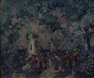 Scenografia do baletu Korsarz A. Adama, 1911