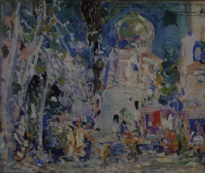 Scenografia do baletu Szkarłatny Pimpernel F. Hartmana, 1911