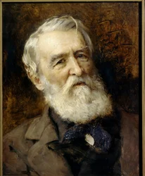 Portret pisarza Dymitra Grigorowicza (1822-1899), pisarza rosyjskiego. (Portret autora Dmitrija Grigorowicza) Obraz Konstantina Jegorowicza Makowskiego (Konstantyna Makowskiego) (1839-1915). Olej na płótnie. Sankt Petersburg, Muzeum Państwowe Muzeum Rosyjs