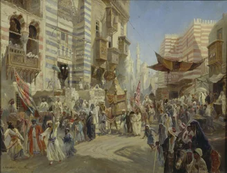 Przekazanie Świętego Dywanu w Kairze, 1876 r.