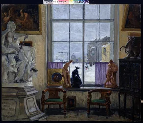 ""A Museum Room"" Pintura de Konstantin (Constantin) Gorbatov (1876-1945) 1916 Regional Art Museum, Arkhangelskpolish