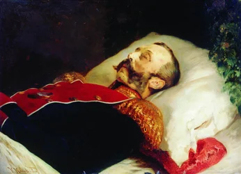 Konstantin Makovsky Aleksander II na scenie 1881 r.
