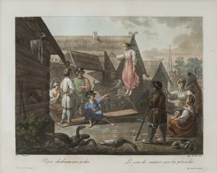 Gra w skakanie na desce, ok. 1812
