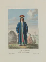 Kałmucka dziewczyna. Z narodów Rosji, 1812