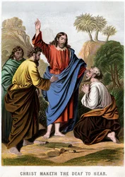 Chrystus sprawia, że głusi słyszą, 1860