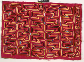 Panel koszuli (mola), ok. 1950 r. (bawełna z aplikacjami)
