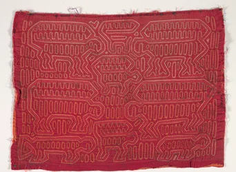 Panel koszuli (mola), ok. 1950 r. (bawełna z aplikacjami)