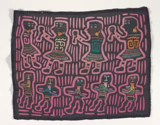 Panel koszuli (mola), ok. 1950 r. (bawełna z aplikacjami)