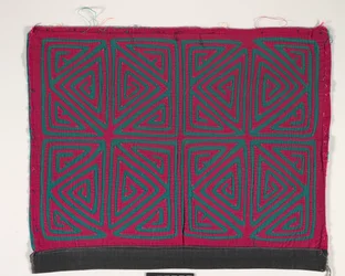 Panel koszuli (mola), ok. 1950 r. (bawełna z aplikacjami)