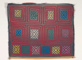 Panel koszuli (mola) (bawełna z aplikacjami)