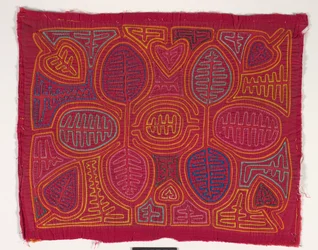 Panel koszuli (mola) (bawełna z aplikacjami)