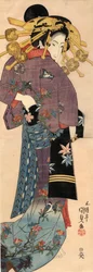 Stojący Bijin, ok. 1820