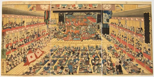 Odori Keiyo Edoe no Sakae: Tea t Reinterio rwith Na chwilę Performanse, 1858