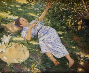 Pod drzewami, 1898