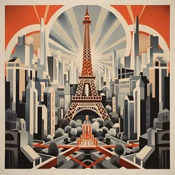 Plakat reklamowy, Paryż, Francja 2