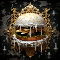 burger z białego marmuru 4