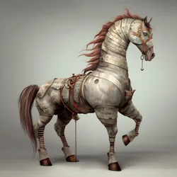 antropomorfy Pferd 2