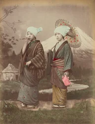 Japońscy podróżnicy, ok.1880