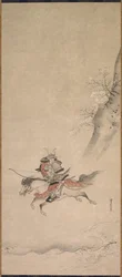 Samuraj na koniu, XVII wiek.