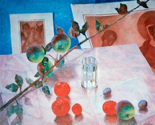 „Martwa natura w kolorze różowym”, 1918