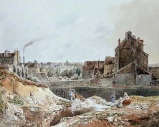 Montmartre w 1833 przez Goblain (kamieniołomy)
