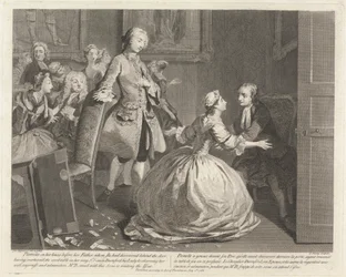 Ilustracje do „Życia Pameli” Samuela Richardsona, zilustrowane przez Josepha Highmore