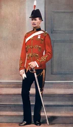 Porucznik Frederick Hugh Sherston Roberts, żołnierz brytyjski, 1902.