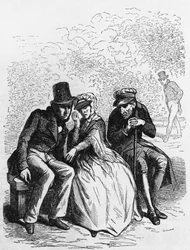 Ilustracja do Ojca Goriota, powieść Honore de Balzac (1799-1850) z wielotomowego zbioru Human Comedy, rycina Laisne