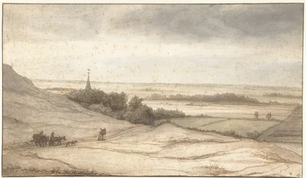 Widok z wydm wsi Schoorl