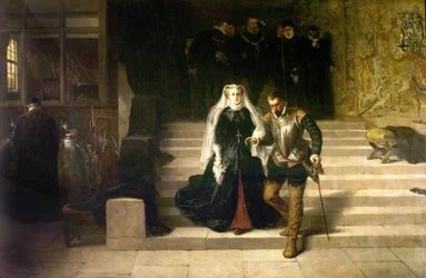 Maryja, królowa Szkotów, prowadzona na egzekucję, 1871