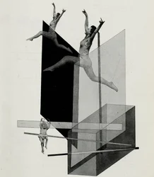 Mechanika człowieka Varieté. Z Die Bühne im Bauhaus, 1925.