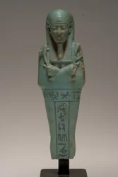 Figurka Shabti dla Dżedhor (fajans)