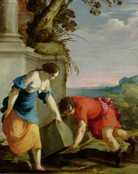 Tesėjas randa savo tėvo kardą, 1634 poli