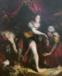 Judyta i Holofernes, Lavinia Fontana (olej na płótnie)