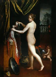 Minerwa ubierająca się, 1613