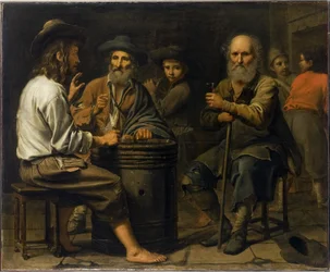 Maître des Cortèges - Chłopi w tawernie, 1640 r.