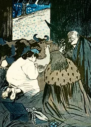 Emile Loubet i Marianne witają mędrców w Manger