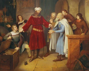 Leopold z Babenbergu przekazuje swoje skarby mieszkańcom Wiednia