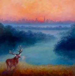 Wczesny poranek, Richmond Park, 2023 r.