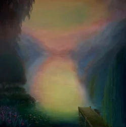 Elysian Willows, 2025 (olej na płótnie)