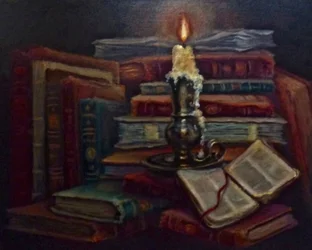 Lambent Seeker, 2024 (olej na płótnie)