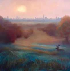 Poranna mgła Richmond Park, 2021 r.